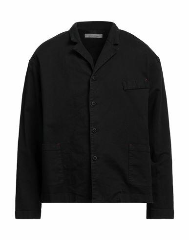 Nostrasantissima Man Blazer Black Cotton, Elastane Cover