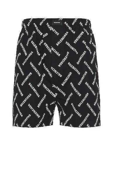 Balenciaga Pyjama Short in Black Cover