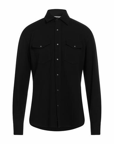 Grifoni Man Shirt Black Viscose, Polyamide, Elastane Cover