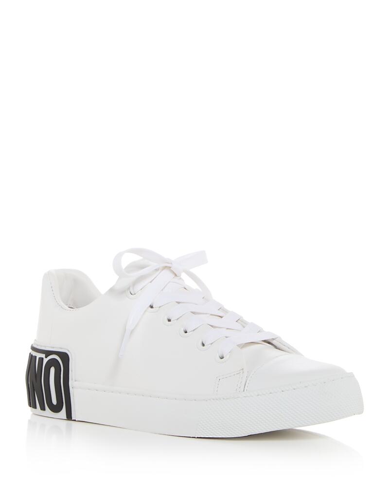 Moschino Women's Leather Logo Sneakers Cover