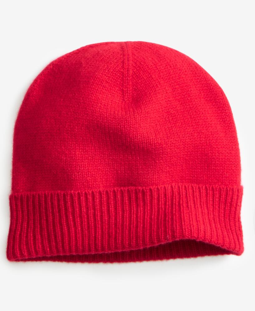 Charter Club 100% Cashmere Cuffed Beanie, Created for Macys - Red Polish Cover