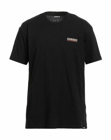 Napapijri Man T-shirt Black Cotton Cover