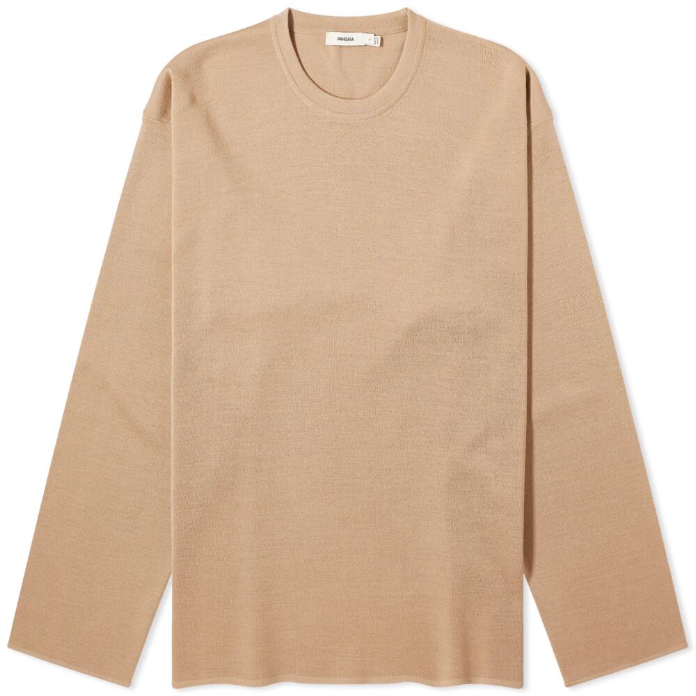 Pangaia Regenerative Merino Knit Crew Neck in Camel Cover