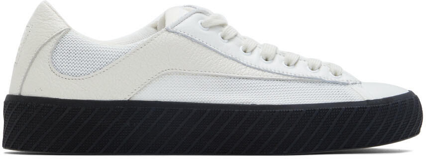 BY FAR Off-White & Black Rodina Low-Top Sneakers Cover