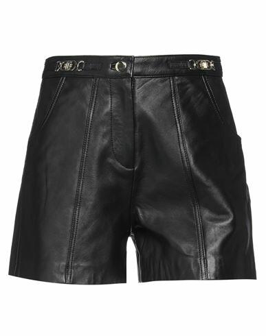 Maje Woman Shorts & Bermuda Shorts Black Sheepskin Cover