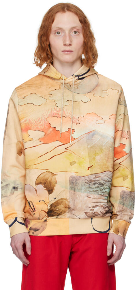 Paul Smith Beige Printed Hoodie Cover