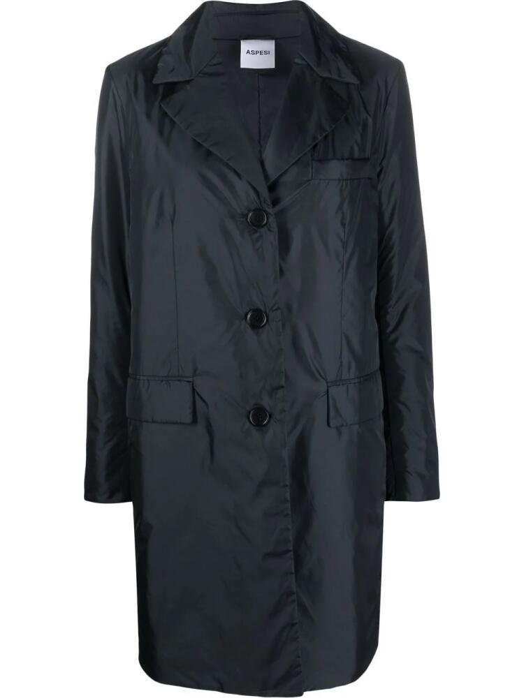 ASPESI single-breasted trench coat - Blue Cover