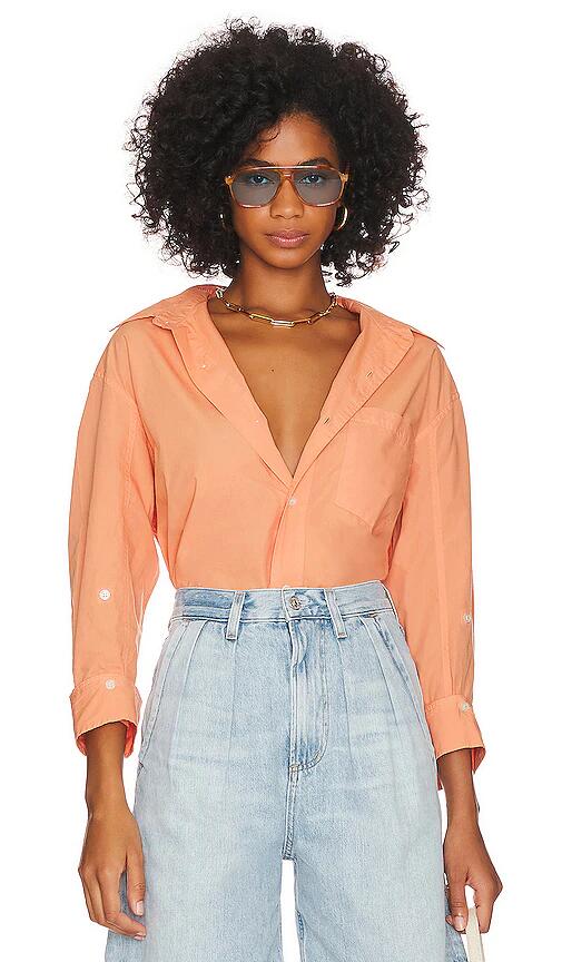 Citizens of Humanity Kayla Shirt in Coral Cover