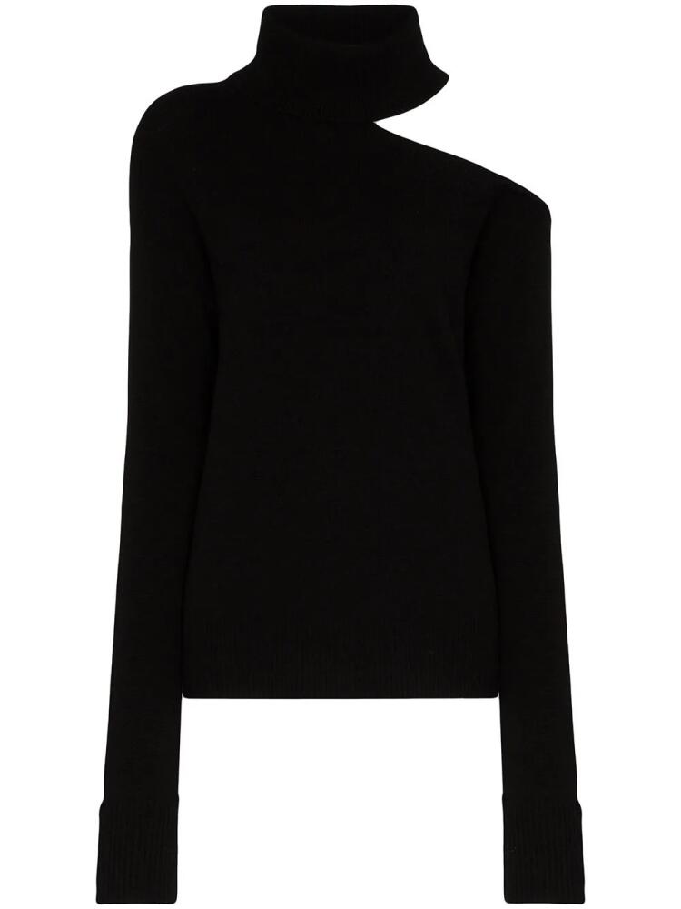 PAIGE Raundi cold-shoulder turtleneck sweater - Black Cover