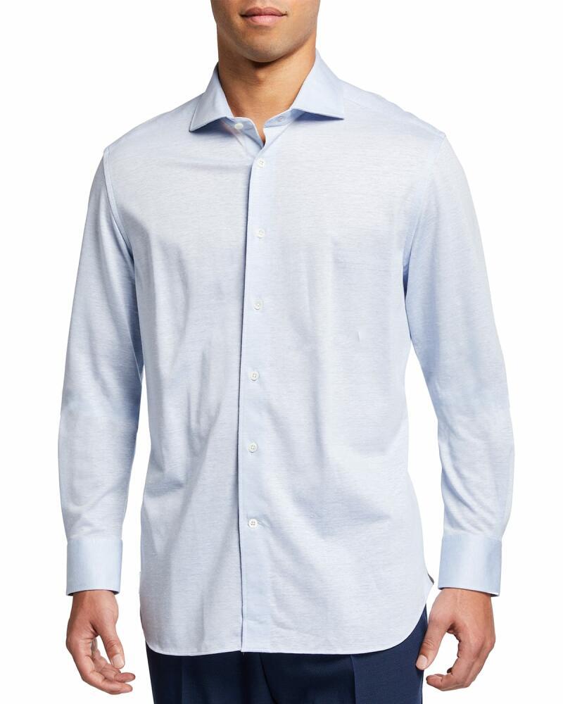 Corneliani Men's Melange Sport Shirt Cover