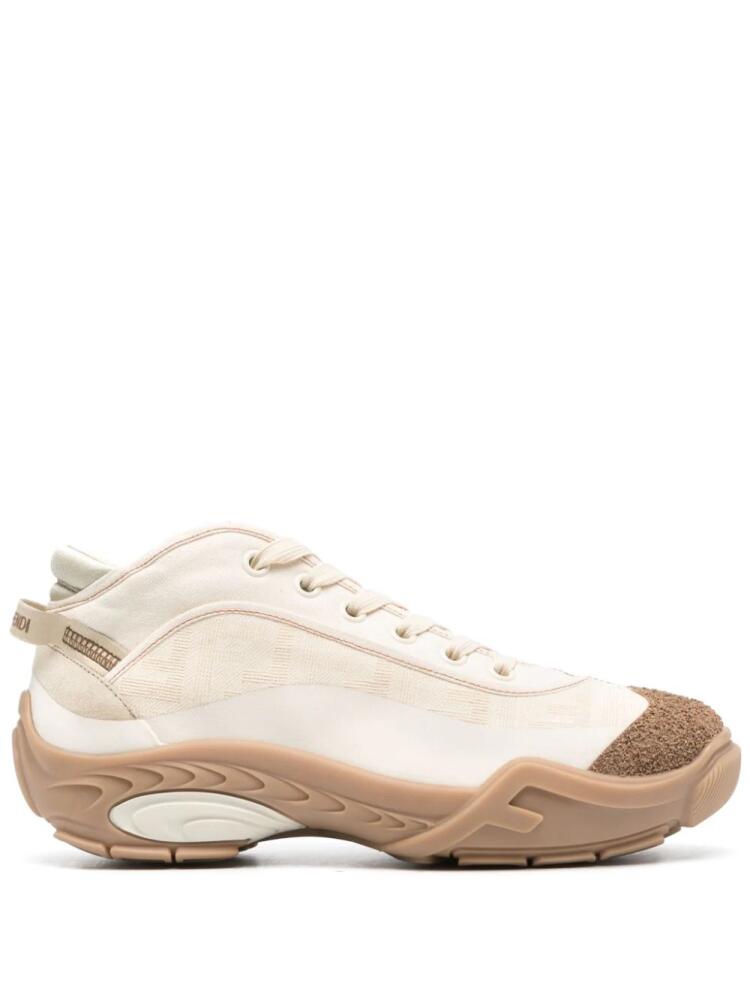 FENDI Lab panelled sneakers - Neutrals Cover