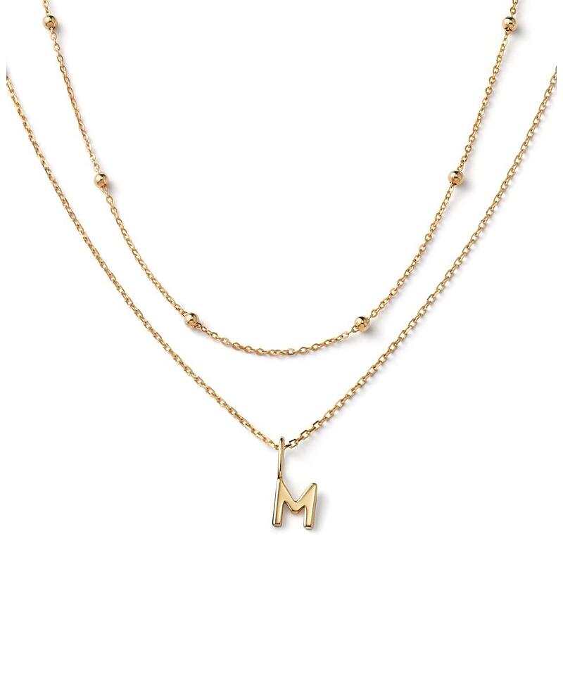 Ana Luisa 10K Gold Layered Letter Necklace Cover