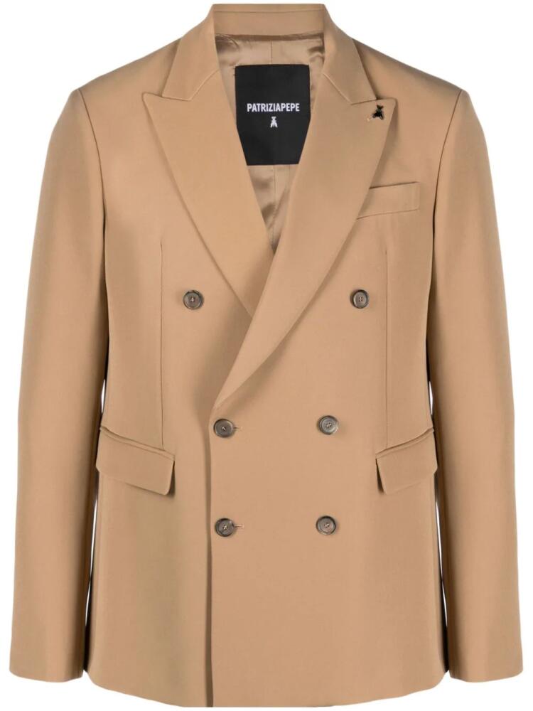 Patrizia Pepe peak-lapels double-breasted blazer - Neutrals Cover