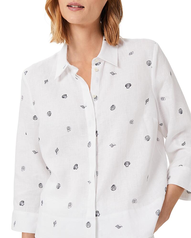 Hobbs London Nita Linen Boxy Shirt Cover