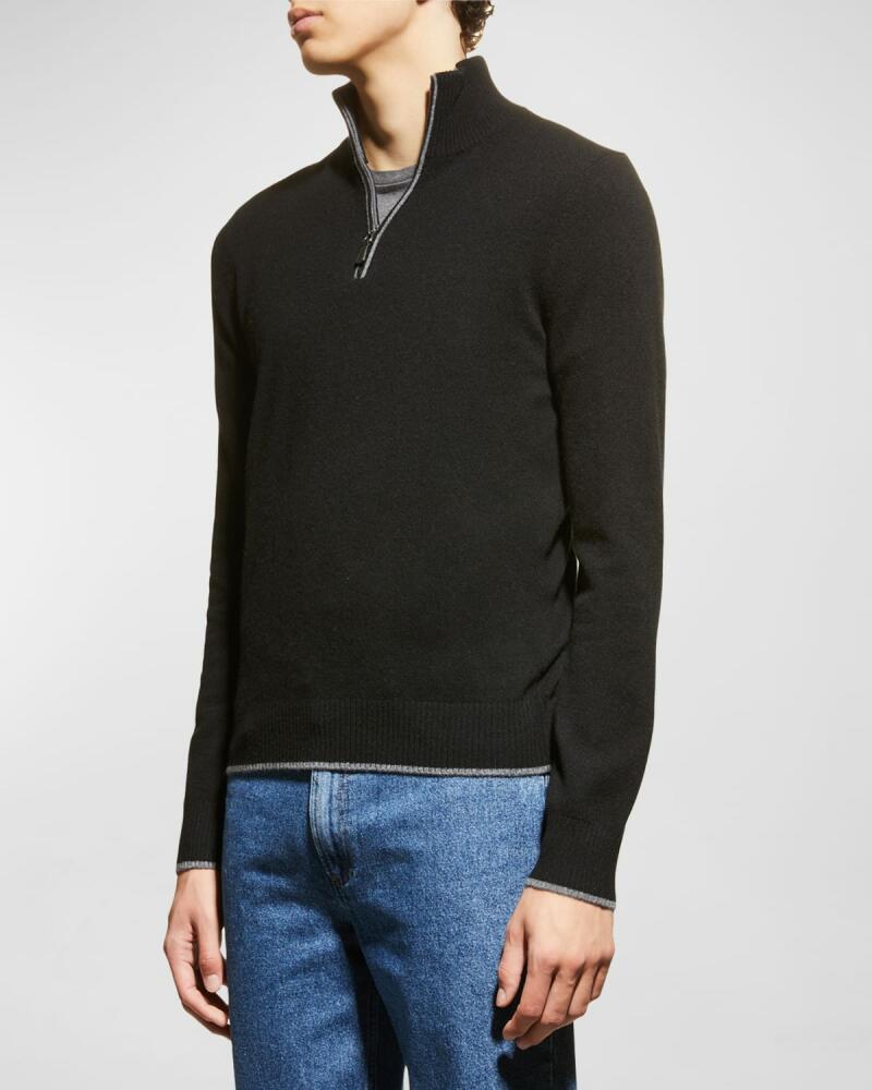 Nomad 1942 Men's Broadway Cashmere Quarter-Zip Sweater Cover