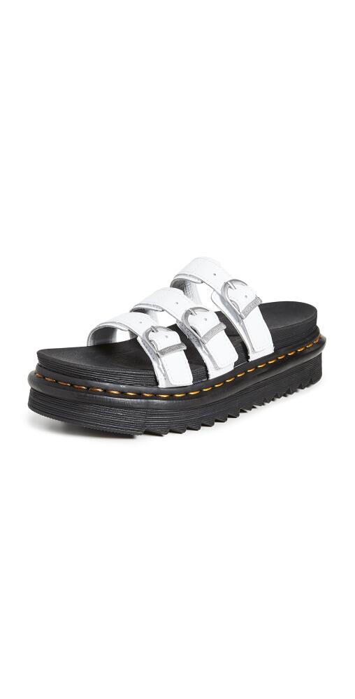 Dr. Martens Blaire Slide Sandals White Hydro Cover