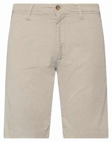 Officina 36 Man Shorts & Bermuda Shorts Light grey Cotton, Elastane Cover