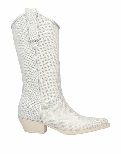 Liu ·jo Woman Boot Ivory Calfskin Cover