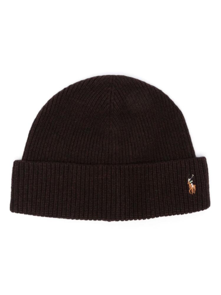 Polo Ralph Lauren Polo Pony-motif knitted beanie - Brown Cover