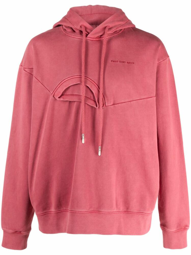 Feng Chen Wang Double-collar cotton hoodie - Pink Cover