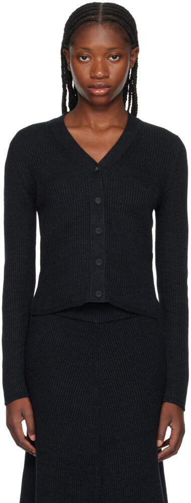 Joseph Black Button Cardigan Cover