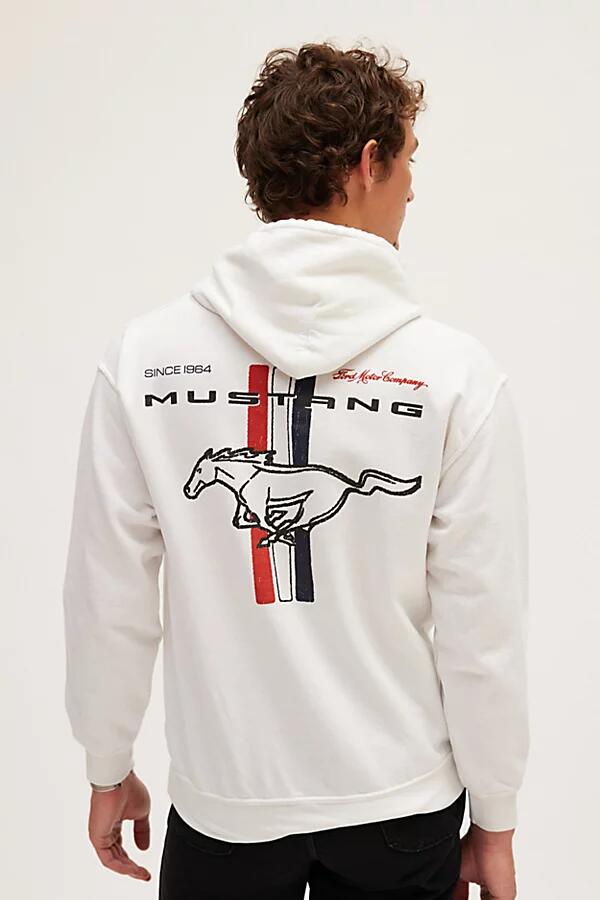 Ford Mustang Hoodie Sweatshirt in White Cover