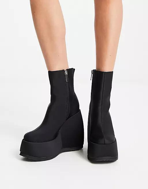 Shellys London Roxanne wedge boots in black Cover