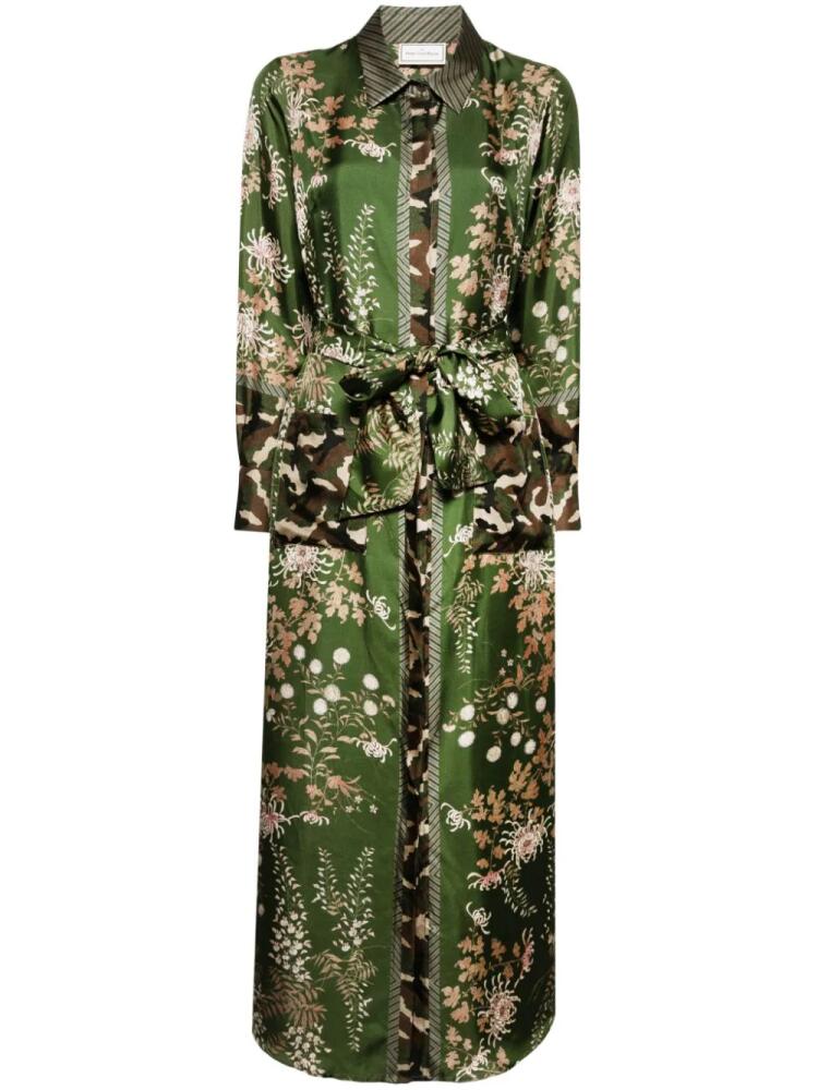 Pierre-Louis Mascia floral-print maxi dress - Green Cover