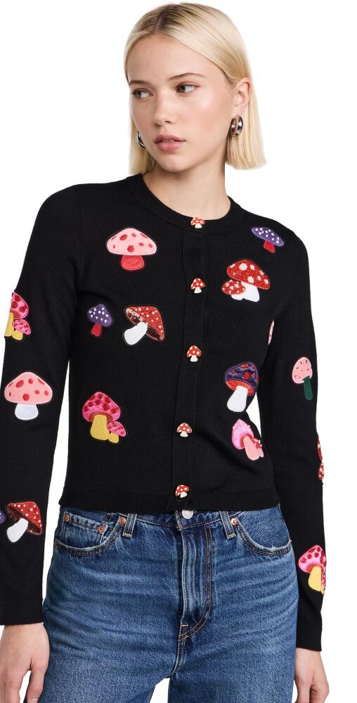 alice + olivia Daroda Cardigan Black Multi Cover