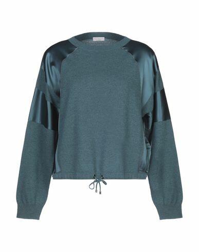 Brunello Cucinelli Woman Sweater Deep jade Cashmere, Silk, Elastane, Brass Cover