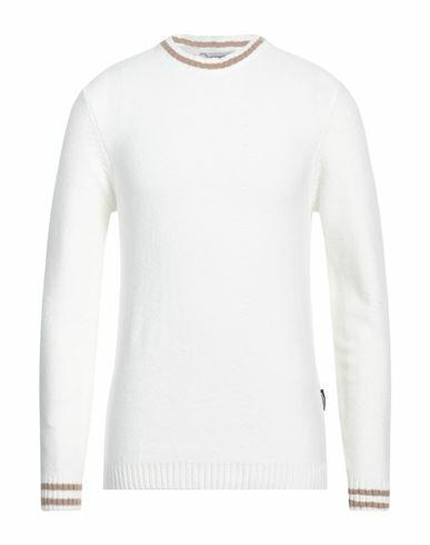 Gazzarrini Man Sweater Off white Cotton, Acrylic, Polyester, Elastane Cover