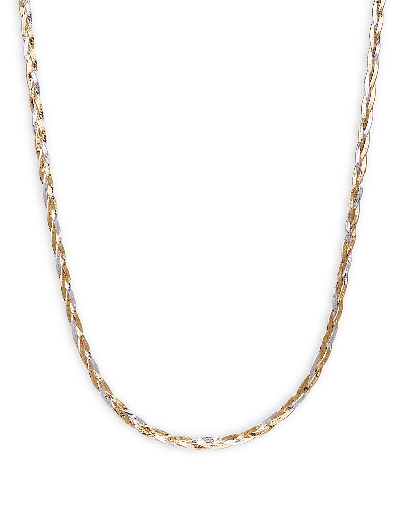 Argento Vivo Basket Weave Chain Necklace in 14K Gold Plated Sterling Silver, 16-18 Cover