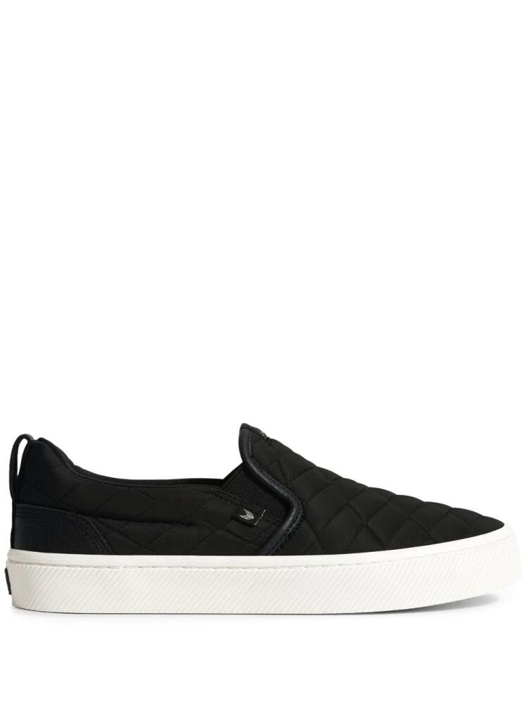 Cariuma leather slip-on sneakers - Black Cover