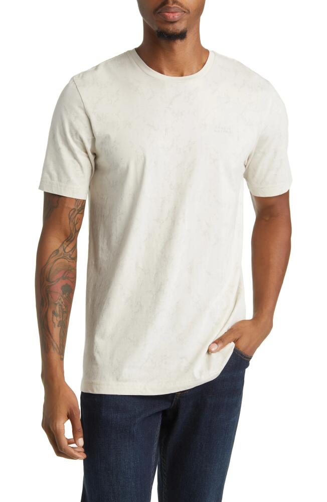 TravisMathew Warmer Tides Cotton T-Shirt in Moonbeam Cover