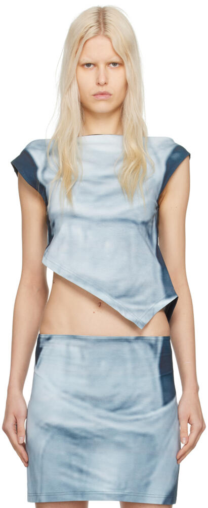 ELLISS SSENSE Exclusive Blue Serenity Tank Top Cover