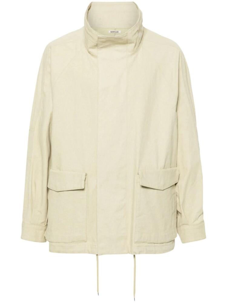 Auralee canvas drawstring jacket - Neutrals Cover