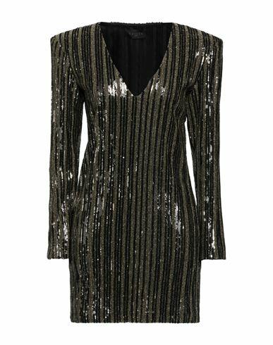 Gaëlle Paris Woman Mini dress Gold Polyester Cover