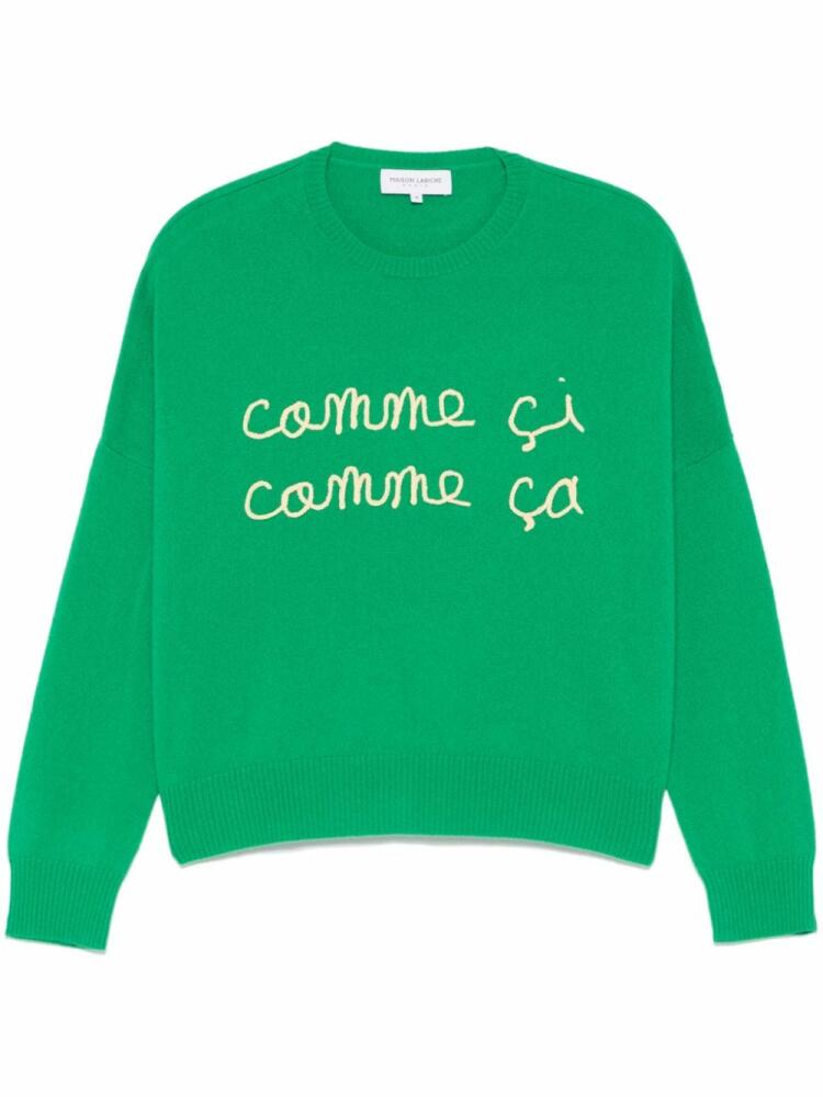 Maison Labiche Buzelin Comme Ci Comme Ca sweater - Green Cover