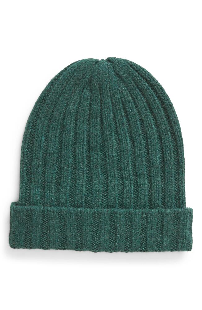 The Elder Statesman Ranger Ribbed Cashmere Beanie in Willow Cover