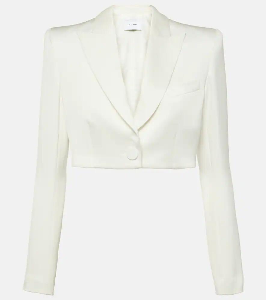 Alex Perry Cropped satin blazer Cover