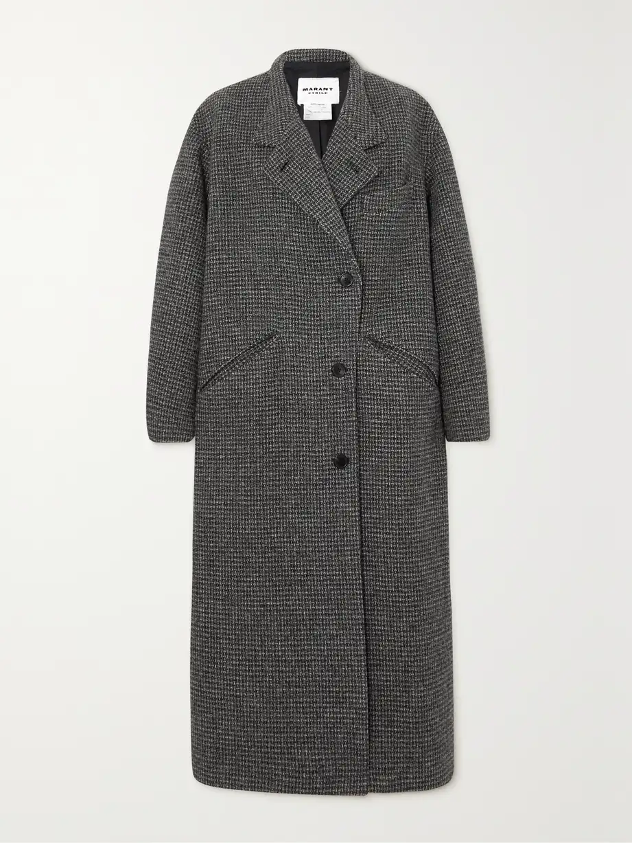 Marant Étoile - Sabine Wool-tweed Coat - Gray Cover