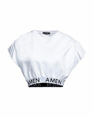 Amen Woman Sweatshirt White Cotton Cover