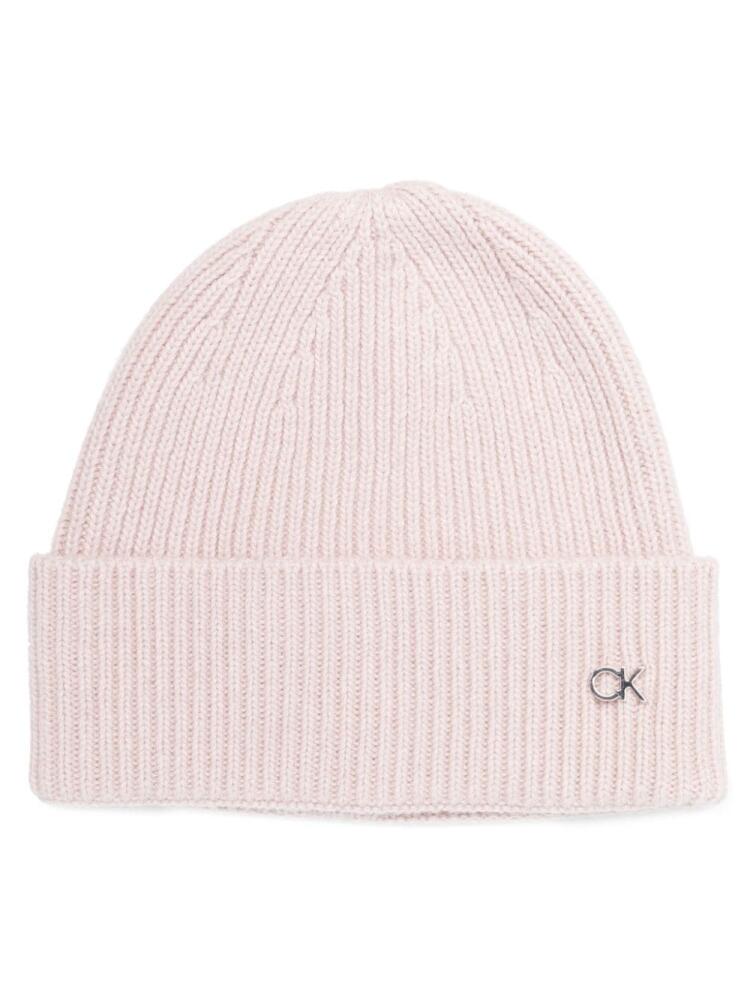 Calvin Klein Re-lo ribbed-knit beanie - Grey Cover