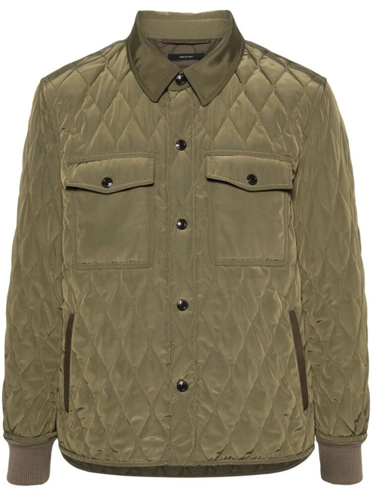 TOM FORD padded quilted jacket - Green Cover