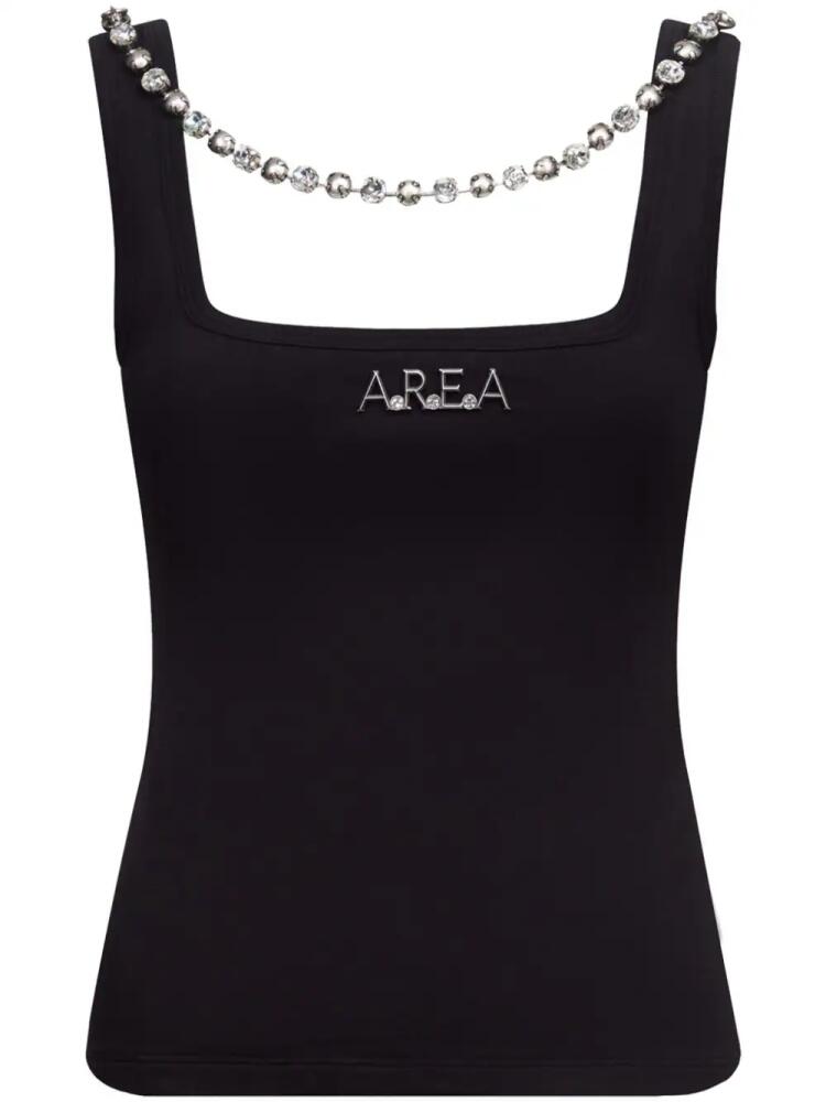 AREA logo-plaque tank top - Black Cover