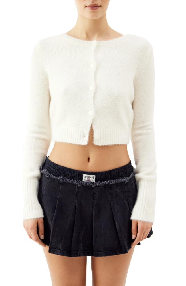 BDG Urban Outfitters Molly Crop Cardigan in Ecru Cover