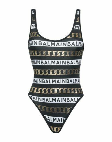 Balmain Woman One-piece swimsuit Black Polyamide, Elastane Cover