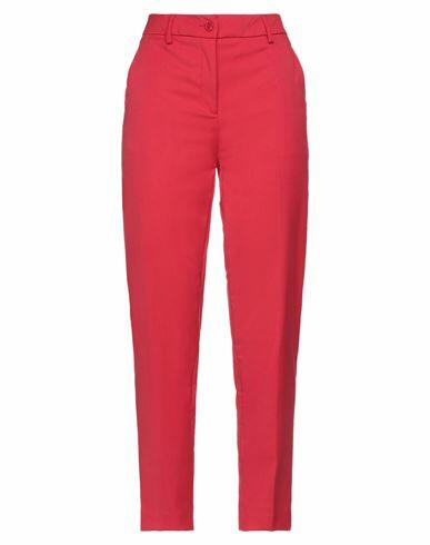 Boutique Moschino Woman Pants Red Polyester, Viscose, Elastane Cover