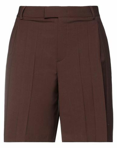 Valentino Garavani Woman Shorts & Bermuda Shorts Cocoa Polyester, Virgin Wool, Elastane Cover