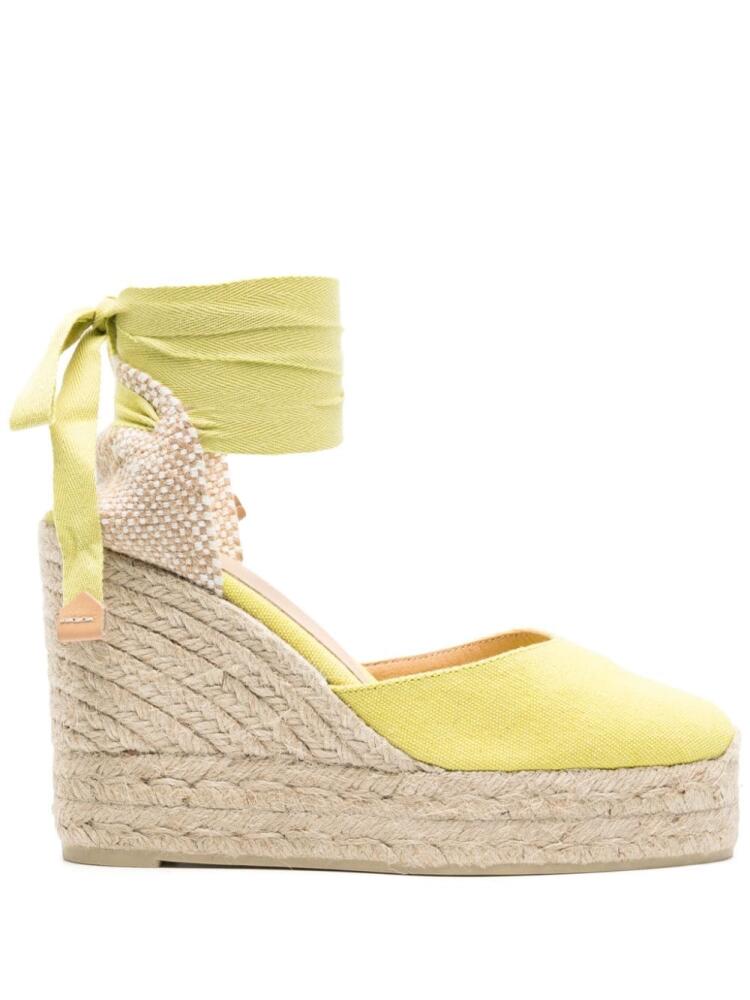 Castañer Carina 110mm wedge espadrilles - Green Cover